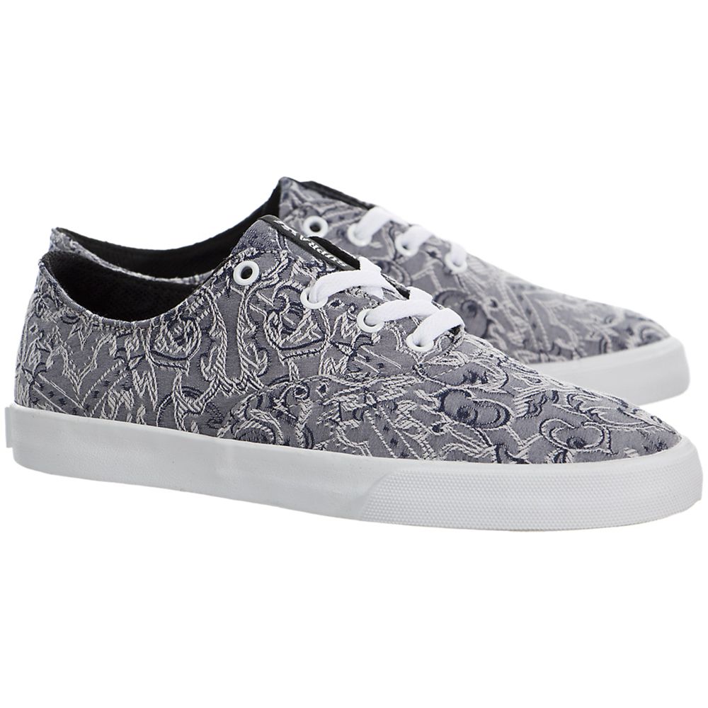 Baskets Basses Supra Wrap Grise Grey/Pattern-White Femme | TRB-58203346